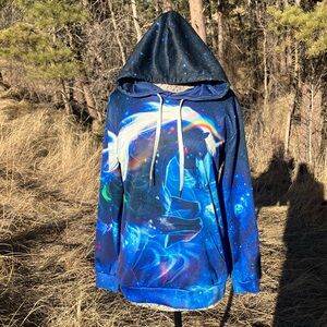 Fantasy Unicorn Hoodie with Drawstrings. Size S